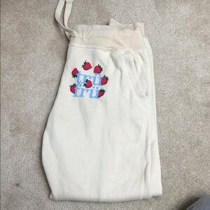 Tru Fruit Cream Fleece Sweatpants